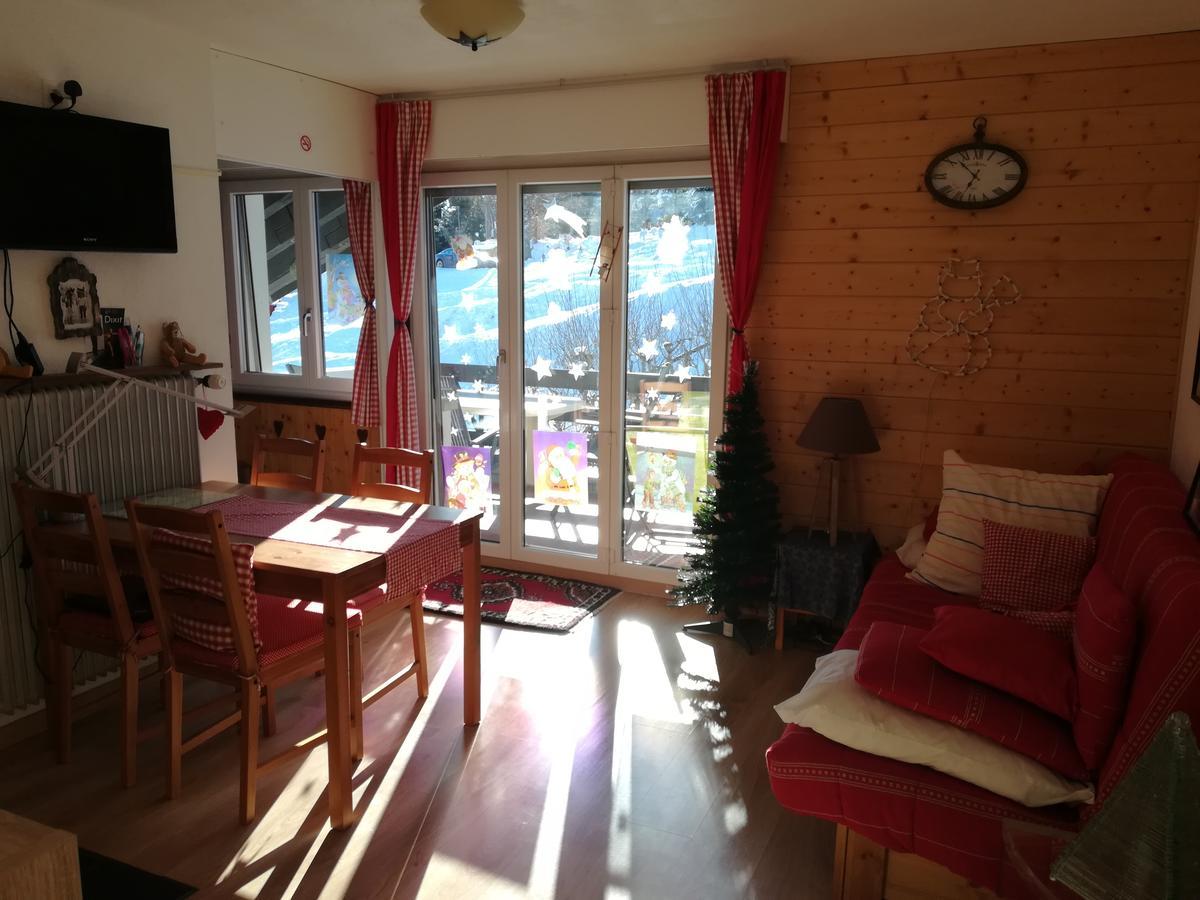 Romantic Chalet-Style Flat With Mountain View Torgon Екстер'єр фото